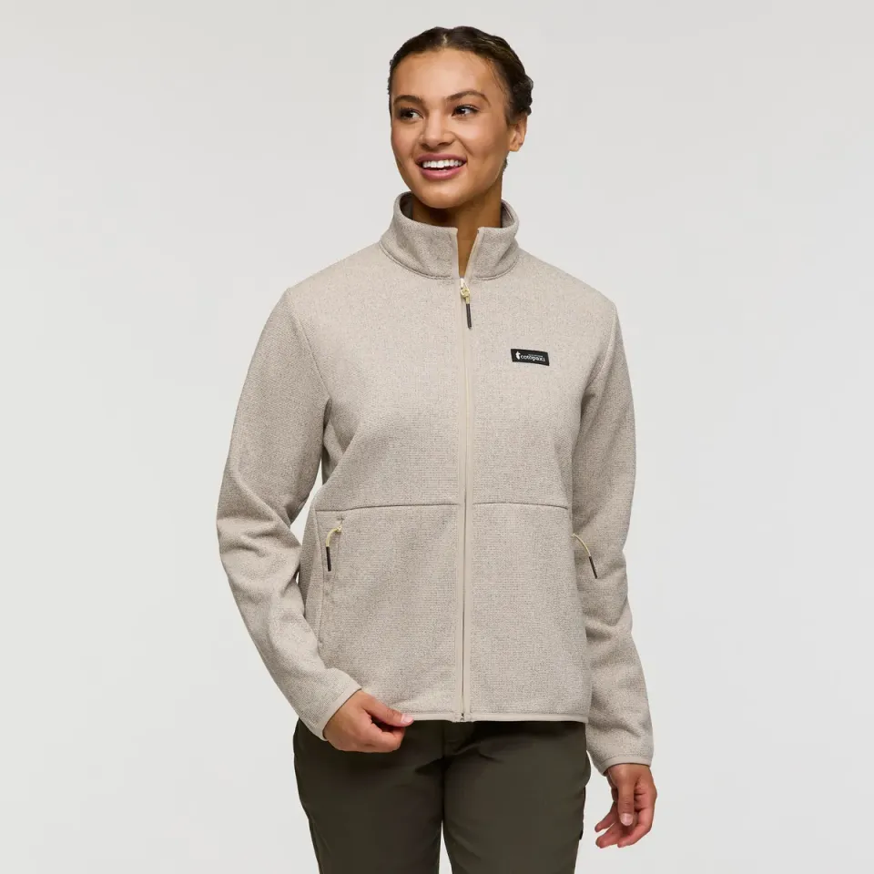 Cotopaxi Envo Fleece Full-Zip veste polaire femme Heather Cream recyclée