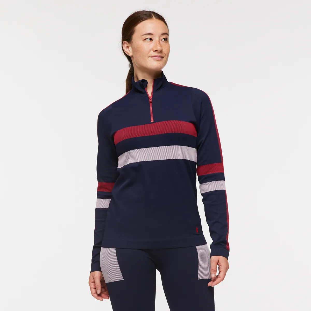 Cotopaxi Debajo pull thermique femme Ink Stripes zip