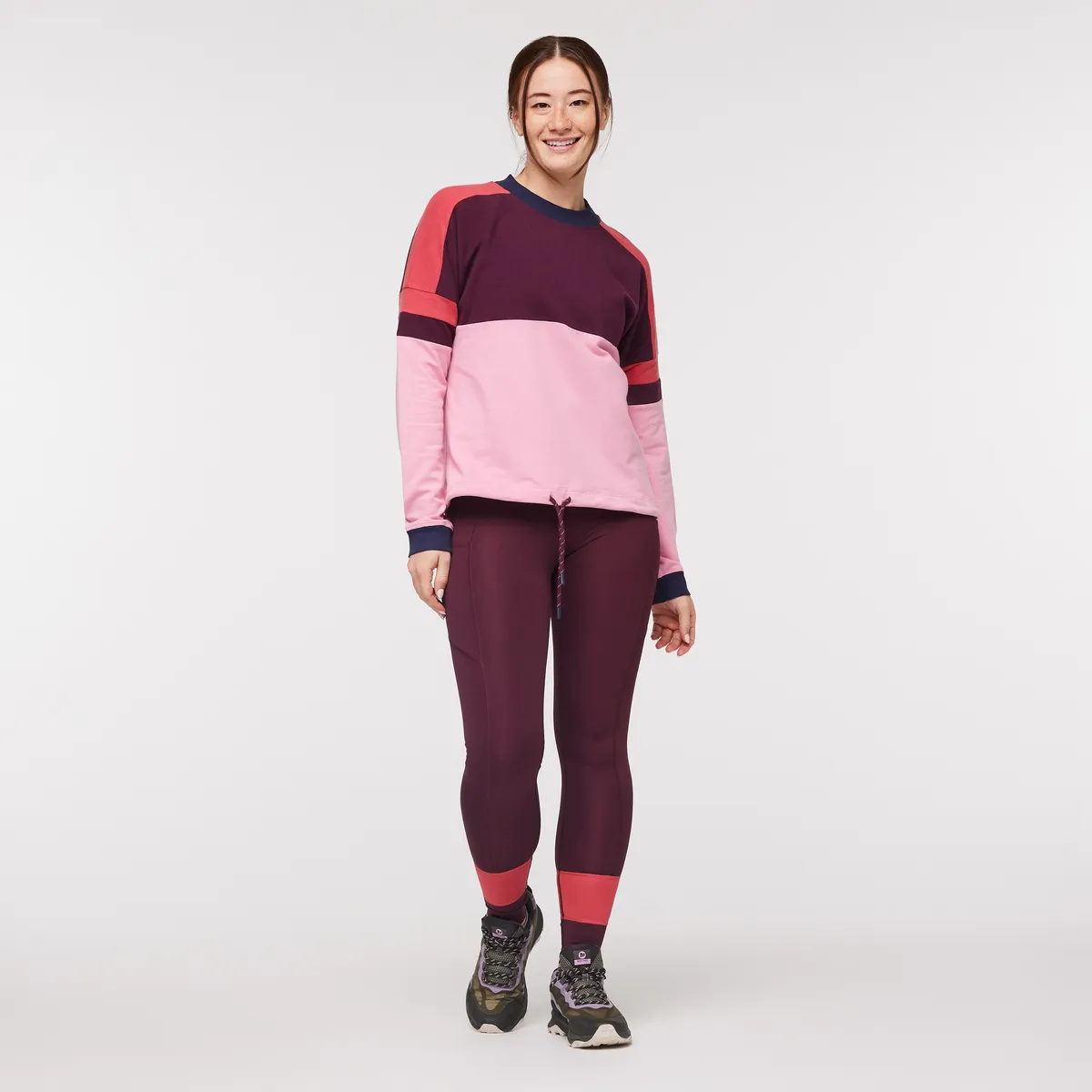 Cotopaxi Bandera sweatshirt femme Wine coton bio