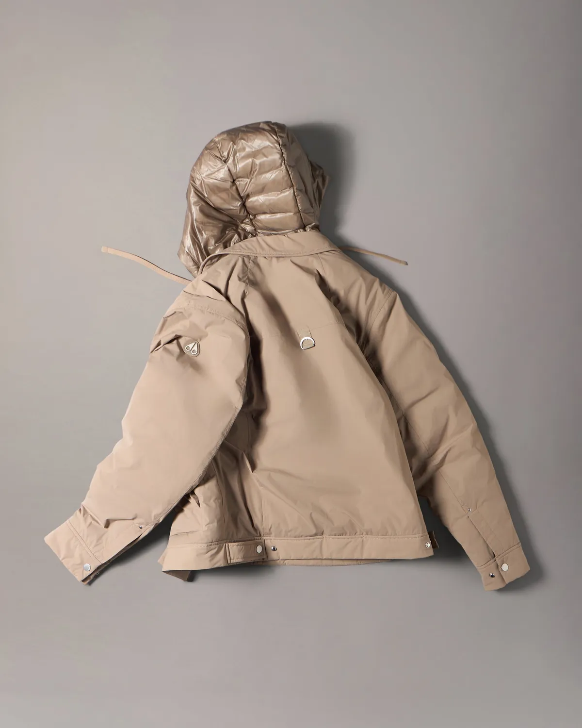 Moose Knuckles Brixton veste trucker grise duvet