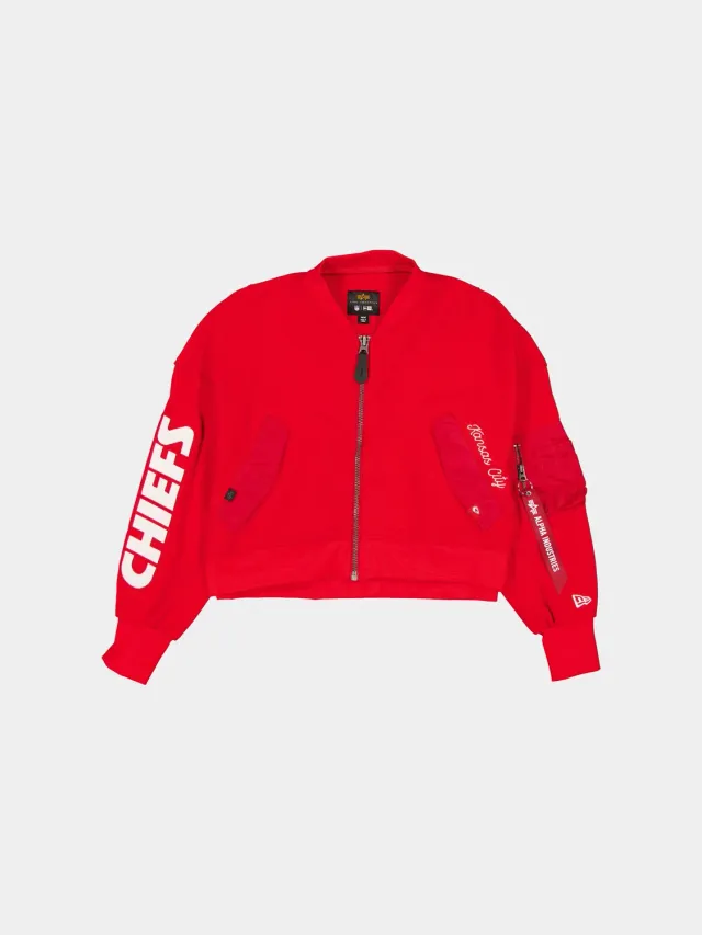 Alpha Industries L-2B bomber molleton rouge Chiefs femme