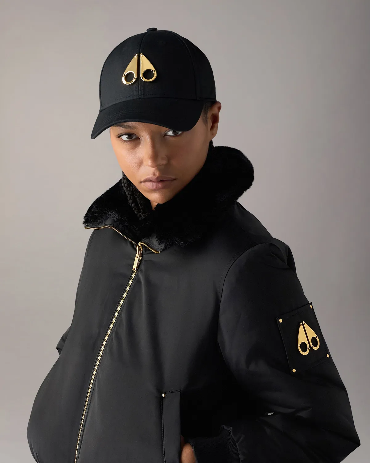 Moose Knuckles Gold Series casquette baseball noire