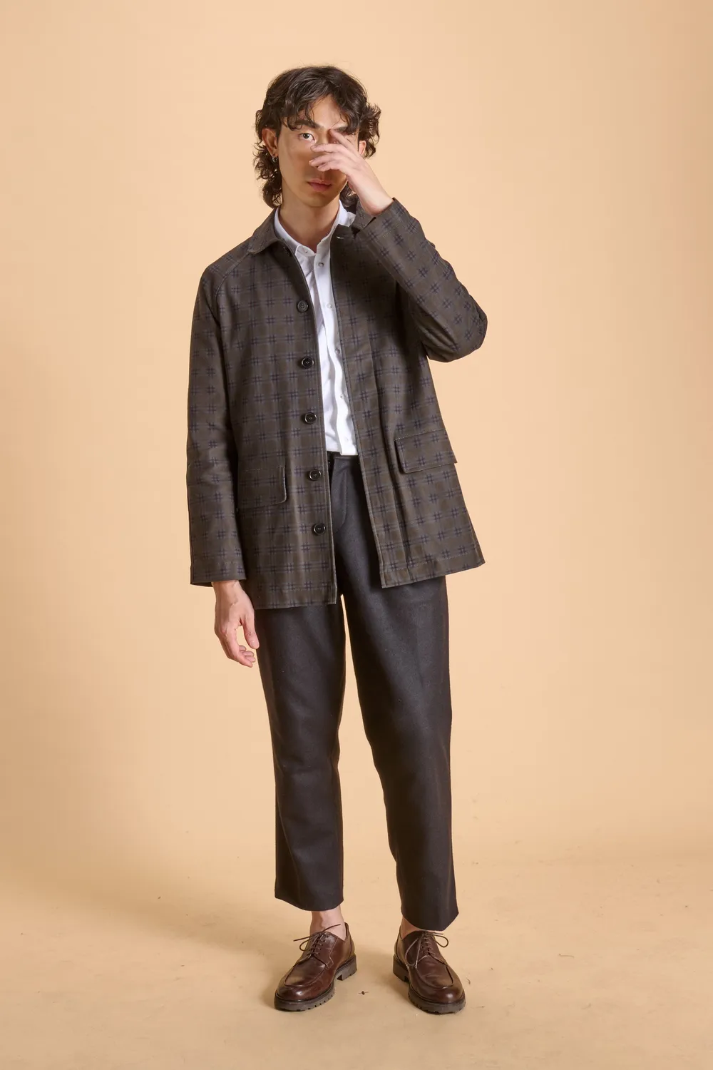 Soubacq Ambra trench gabardine noir