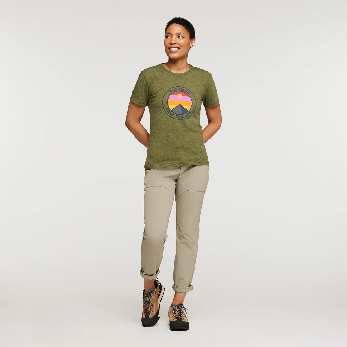 Cotopaxi Sunny Side t-shirt femme coton bio gris chiné