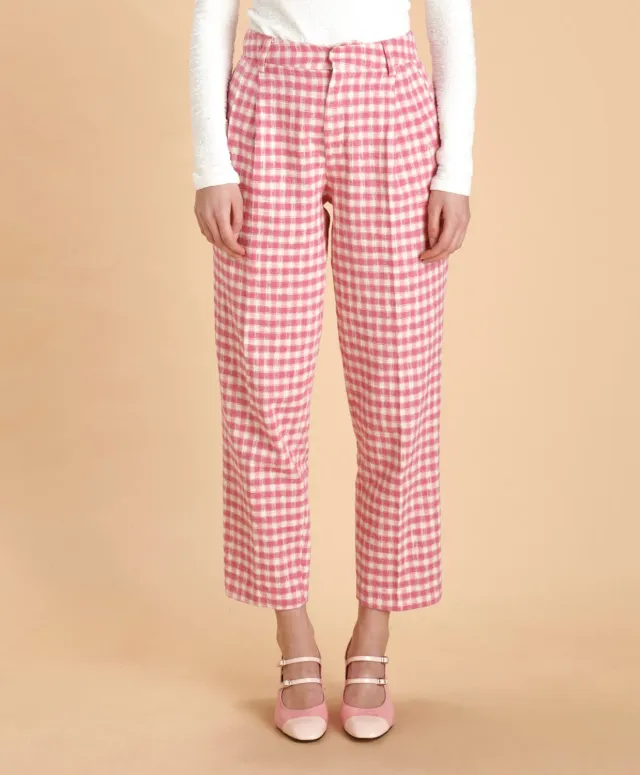 SOUBACQ St-Tropez pantalon lin été rose