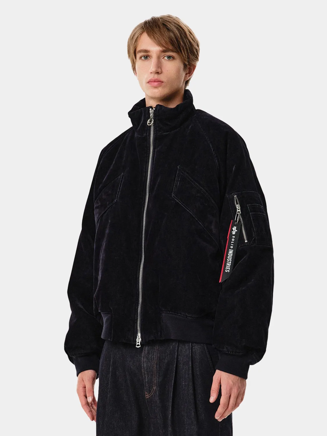 Alpha Industries MA-1 Velvet Denim blouson marine
