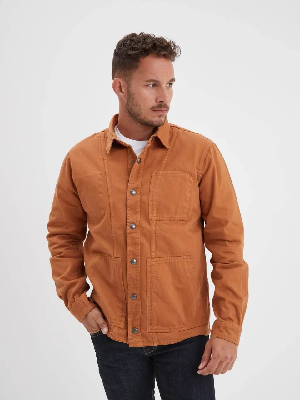 Daytona Hodgen veste travail homme Cognac bull denim