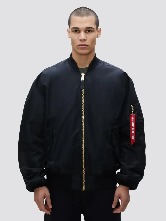 Alpha Industries L-2B Loose bomber noir nylon réversible