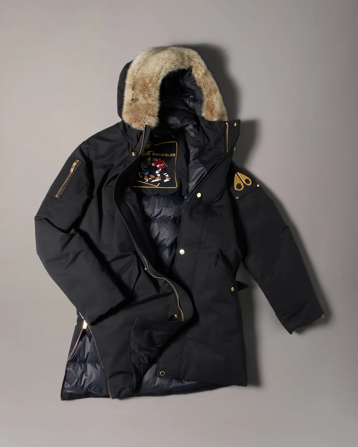 Moose Knuckles Stirling 2.0 parka duvet Black-Bronze