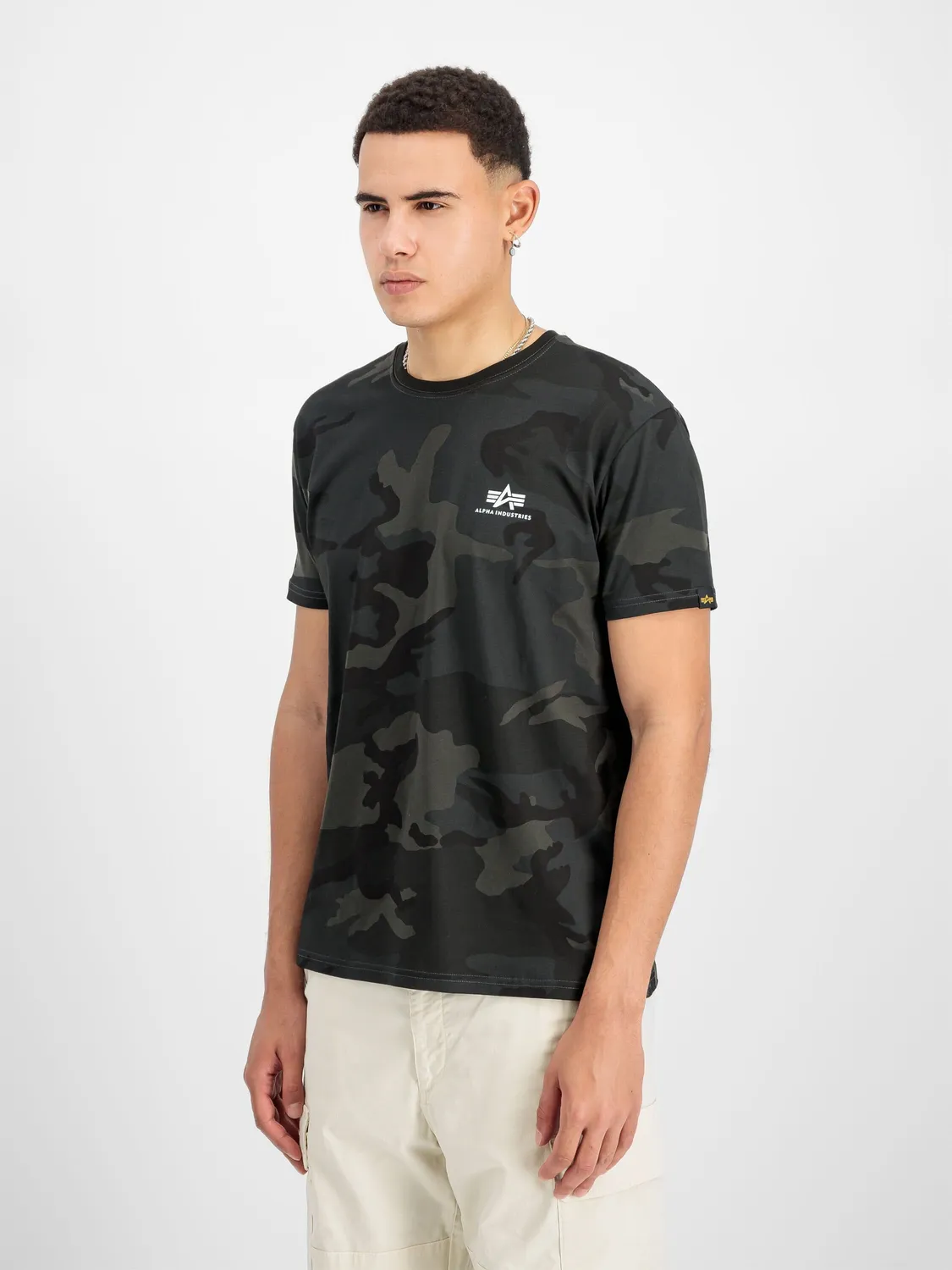 Alpha Industries Basic Logo t-shirt camo coton