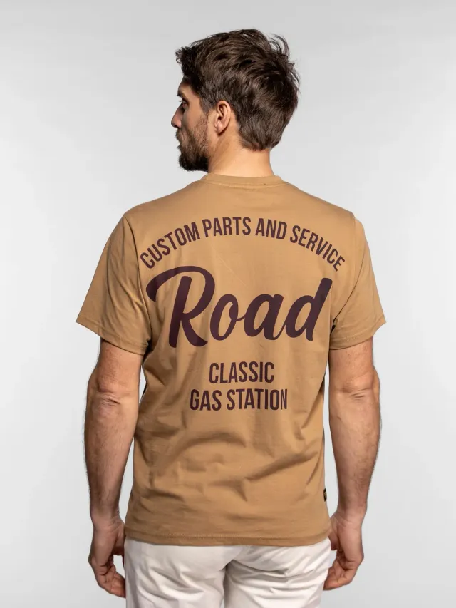 Daytona Vernon t-shirt worker beige coton peigné
