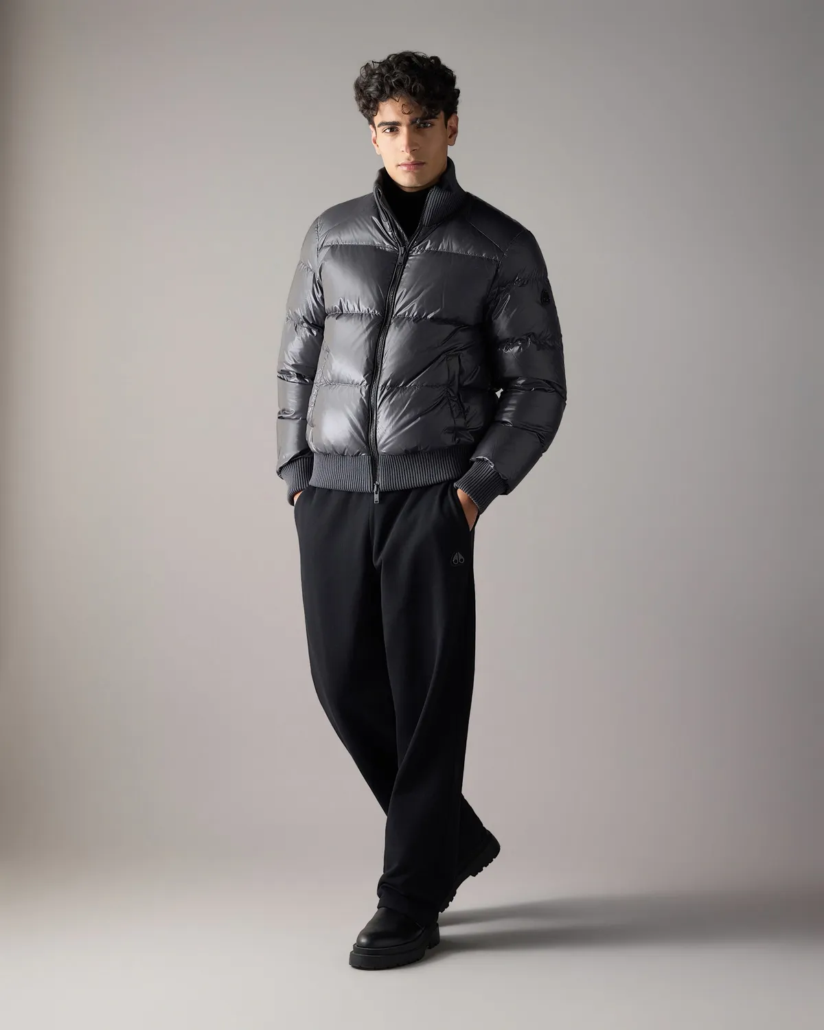 Moose Knuckles Kings blouson bomber duvet ciment