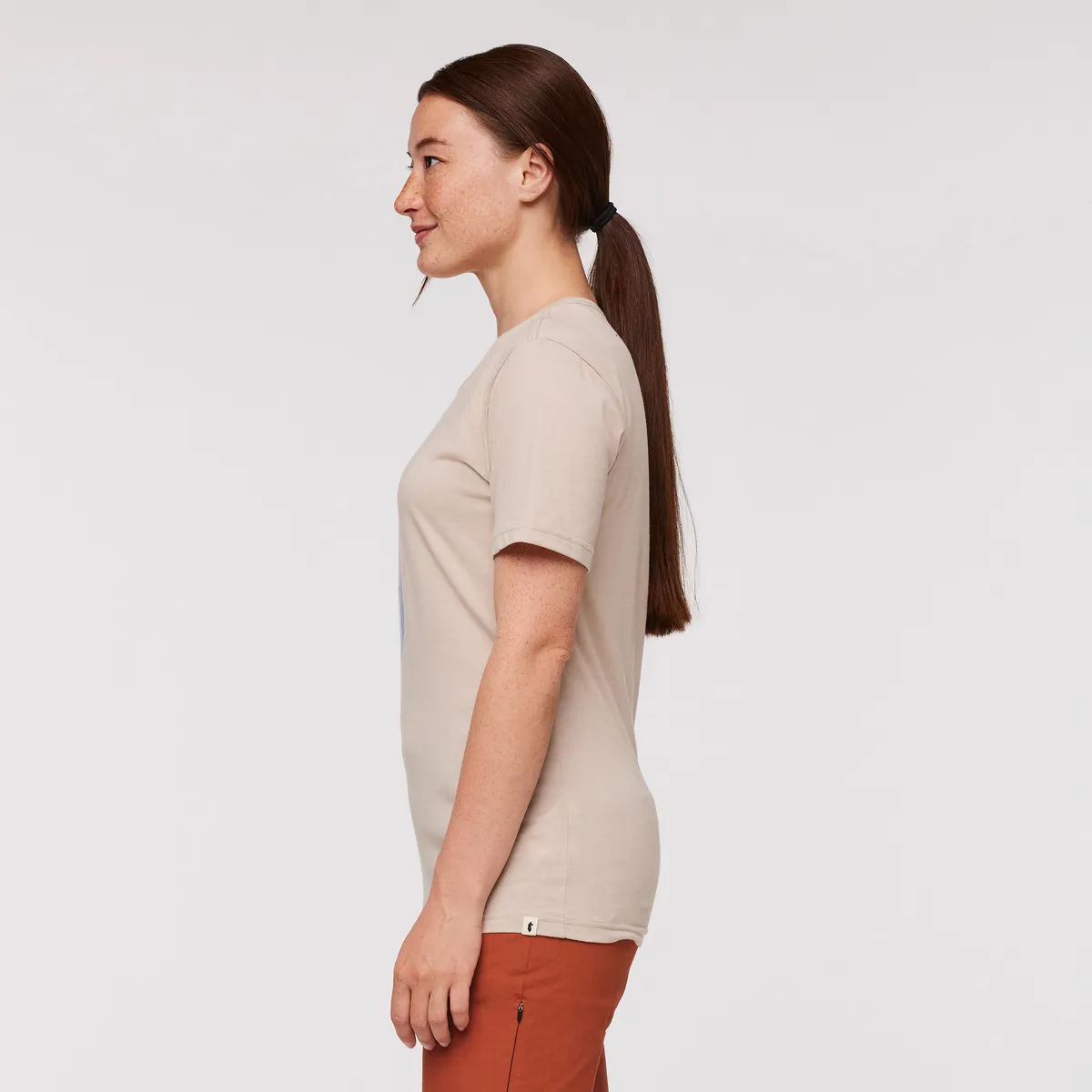Cotopaxi Llama Stripes t-shirt femme Oatmeal rayures lama