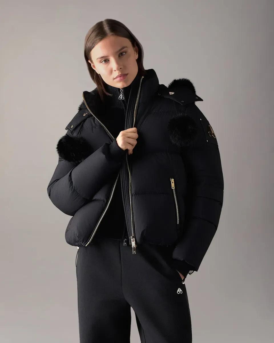 Moose Knuckles Misti Gold Series puffer noir femme