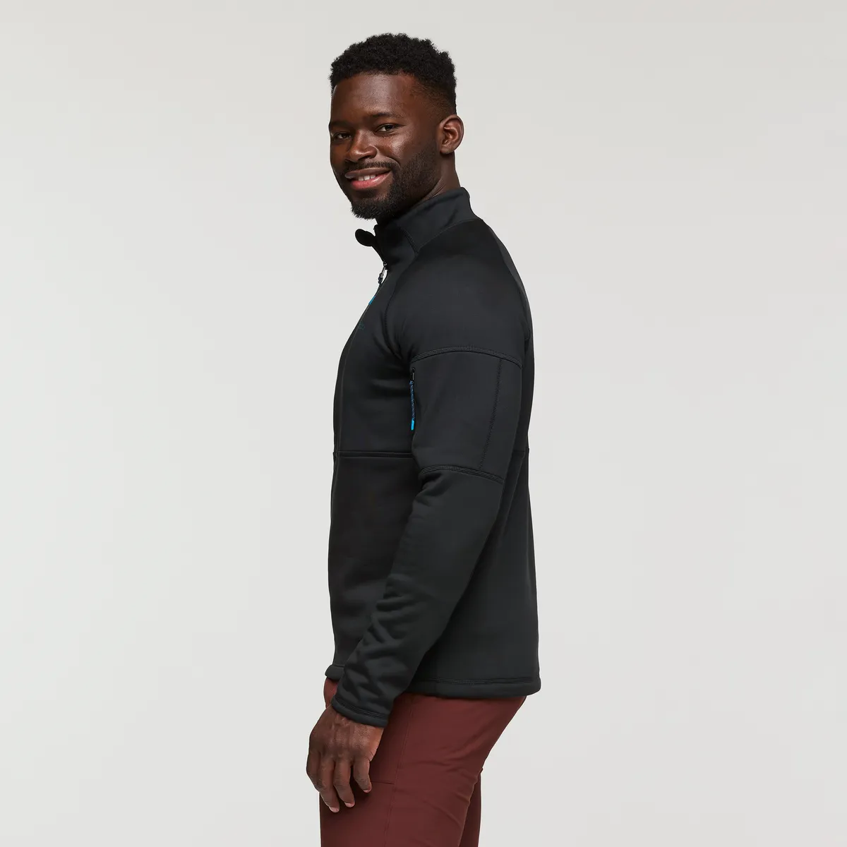 Cotopaxi Tempa Fleece Half-Zip pull homme noir polyester recyclé