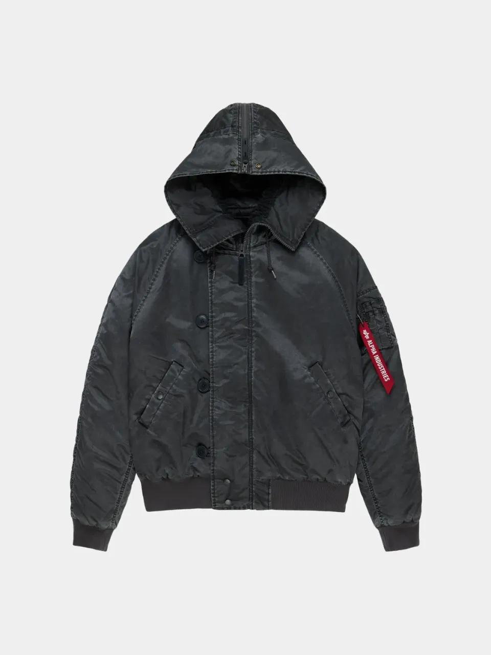 Alpha Industries N-2B Battlewash parka noir grand froid