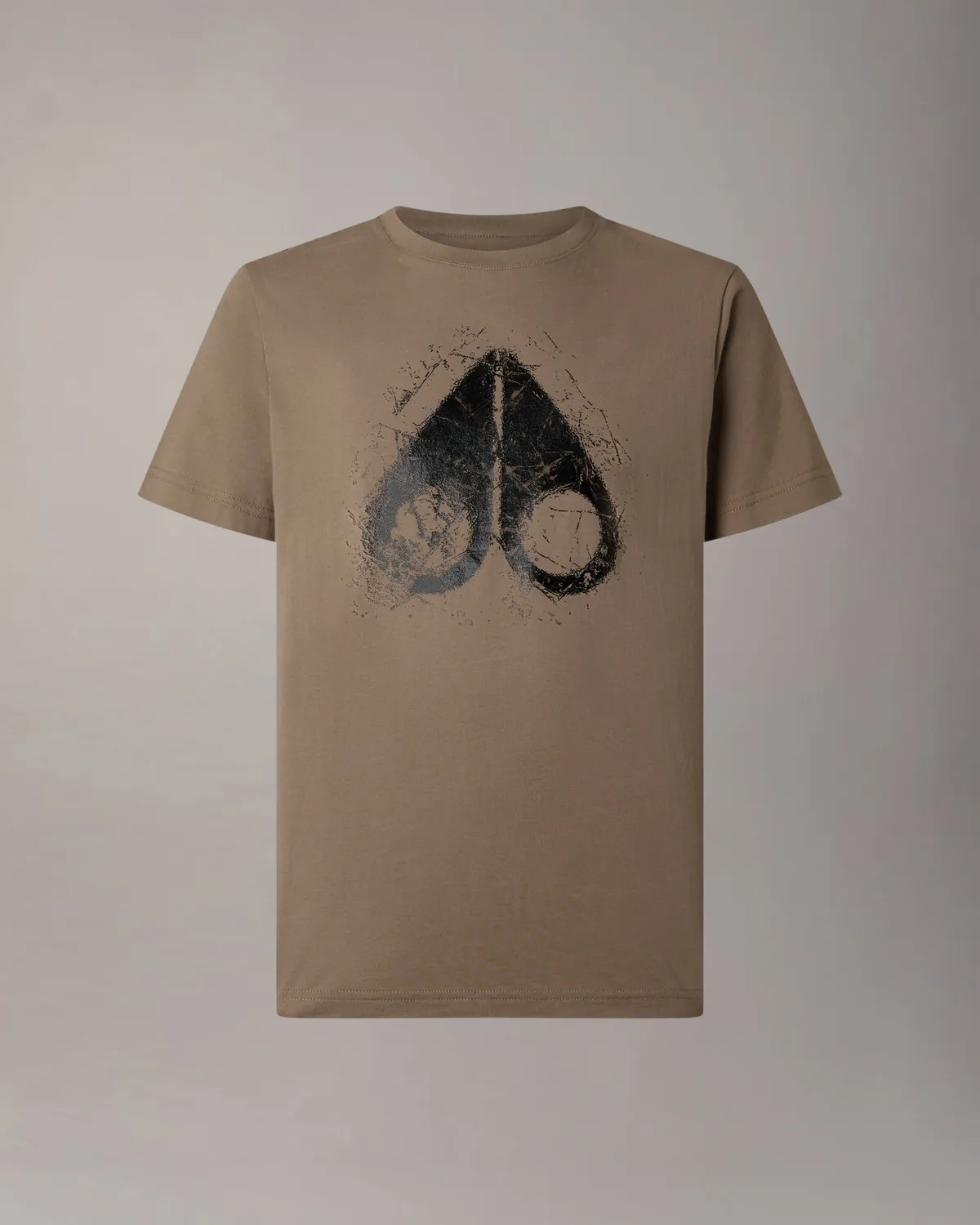 Moose Knuckles Icebreak Logo T-Shirt Ashen Coton