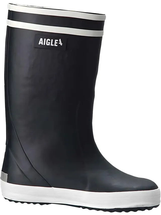 Aigle Lolly Pop 2 Botte pluie enfant Marine caoutchouc