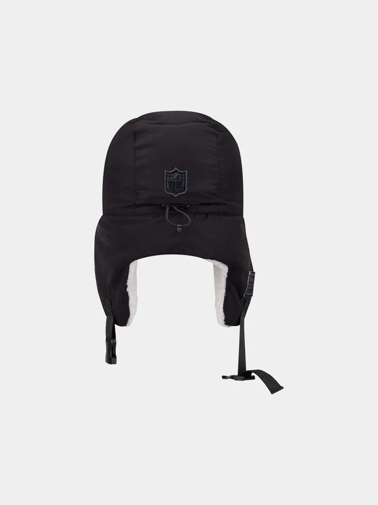 Alpha Industries 49ers x New Era bonnet trappeur noir matelassé