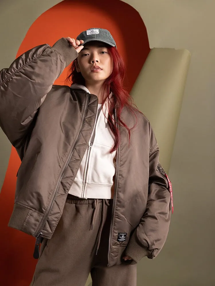 Alpha Industries MA-1 Mod bomber femme coyote oversize