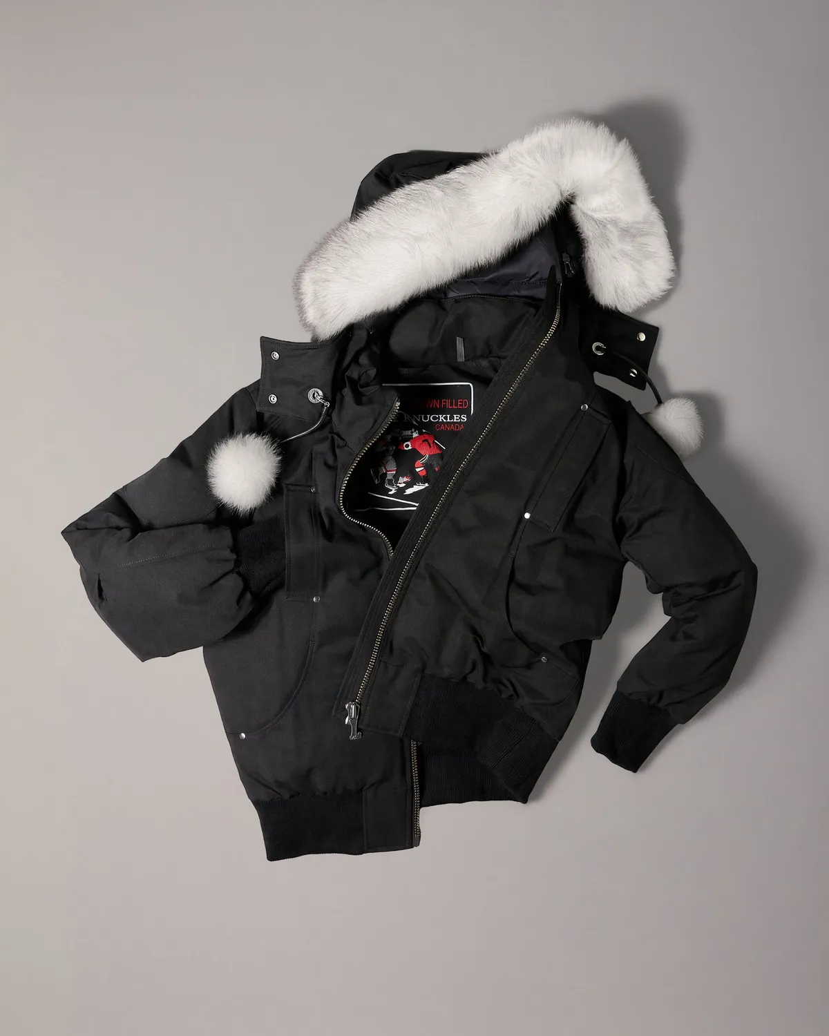 Moose Knuckles Debbie blouson bomber noir duvet