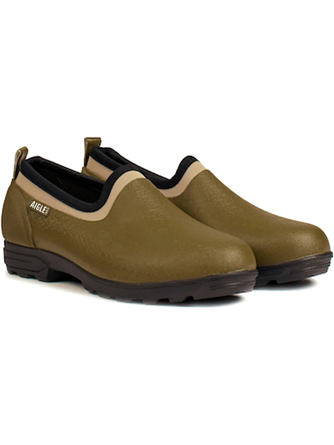 Aigle Lessfor M 2 sabot homme Noir cranté jardin