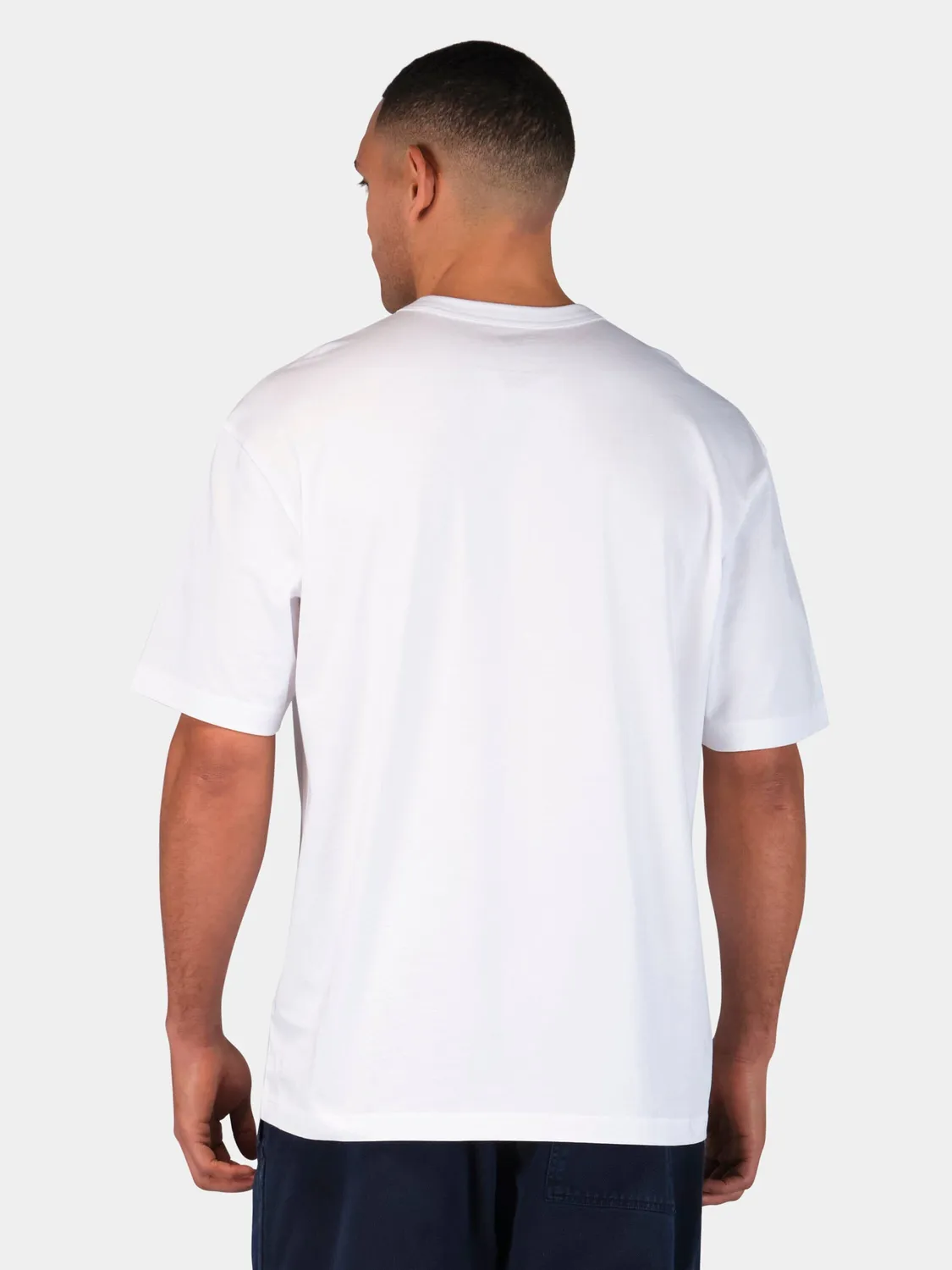 Alpha Industries Navy tee-shirt homme blanc relaxed