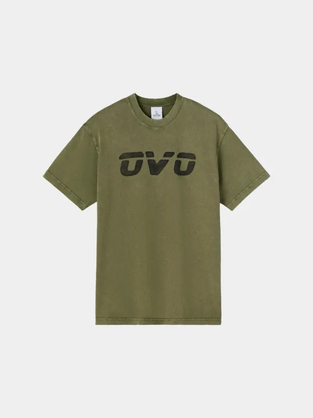 Alpha Industries OVO tee-shirt olive délavé coton ample