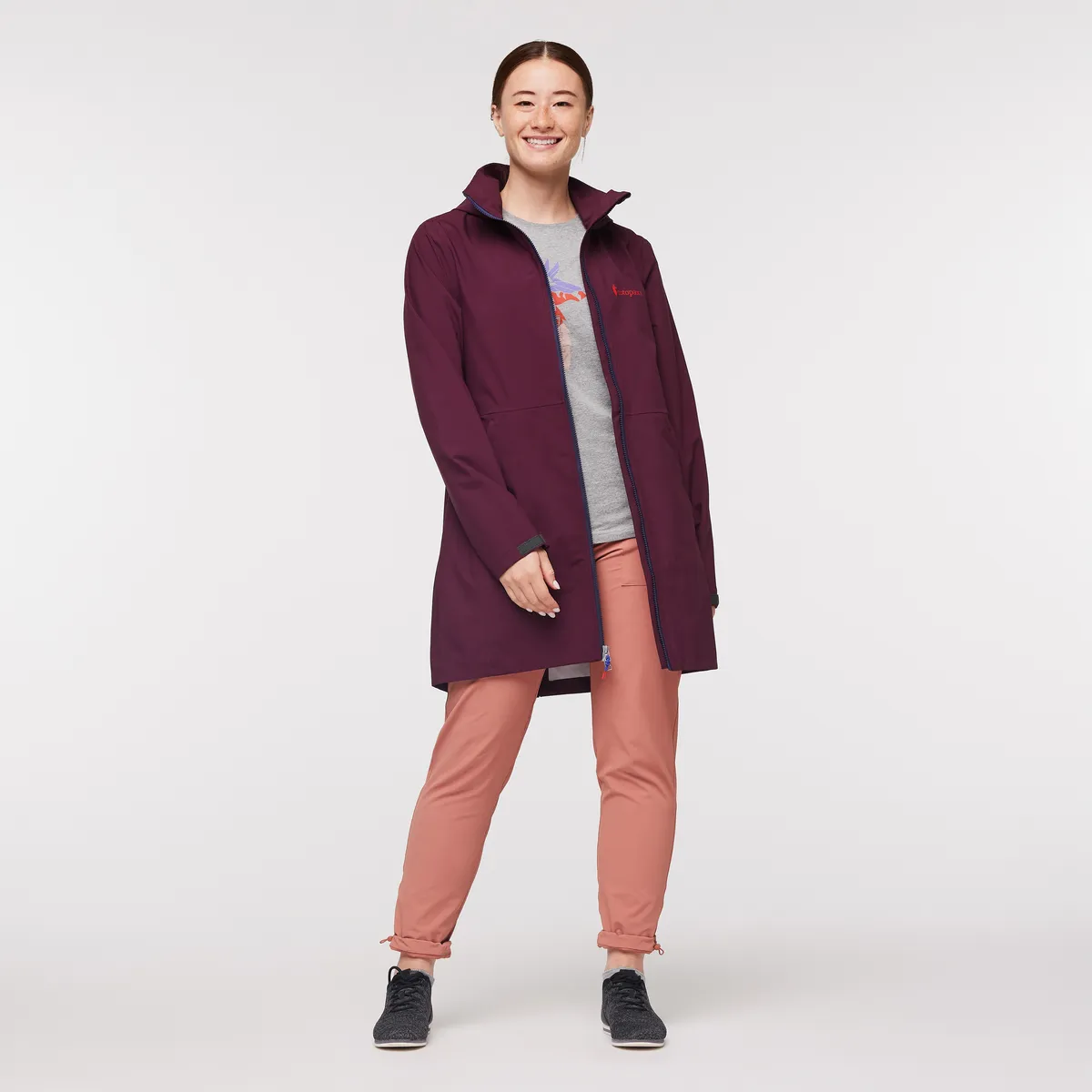 Cotopaxi Cielo trench imperméable femme Wine déperlant