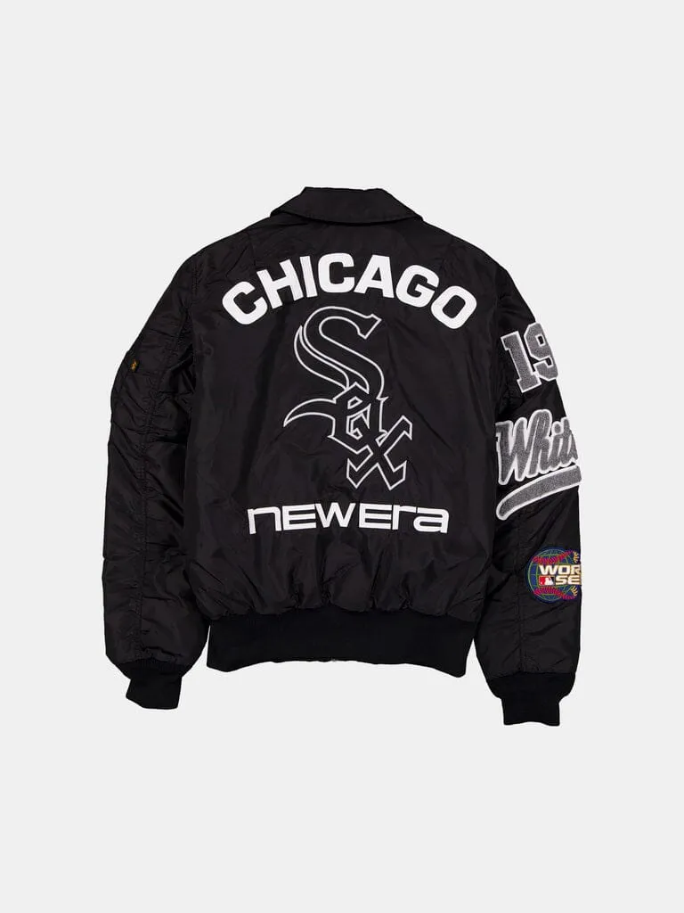 Alpha Industries MA-1 blouson col noir White Sox