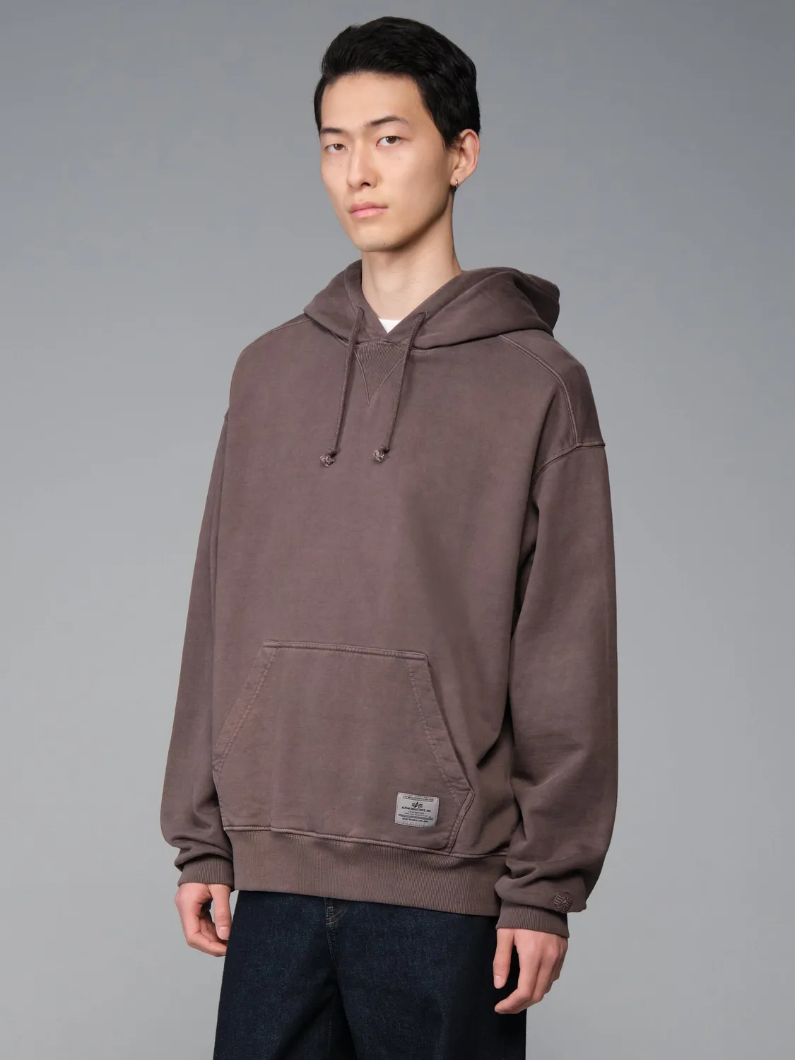 Alpha Industries Essential Hoodie Freight sweat hickory coton