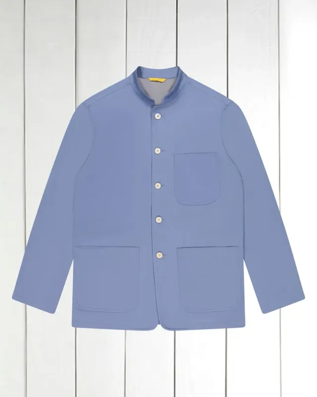 Hollington Tyrol fitted veste été coton stretch azur