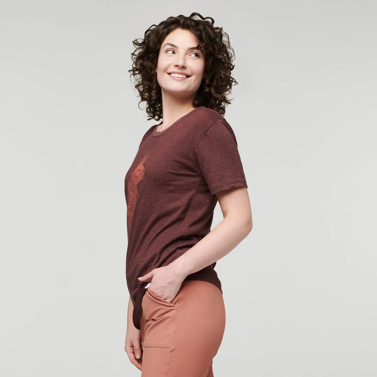 Cotopaxi Topo Llama T-shirt femme coton graphite