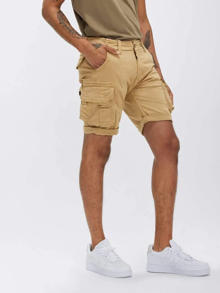 Alpha Industries Crew Short Gen I short cargo noir coton slim