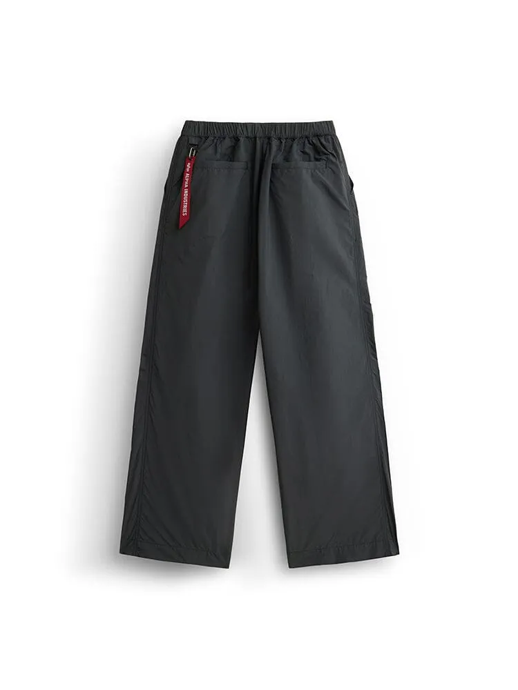 Alpha Industries Wide Leg pantalon large femme gris nylon