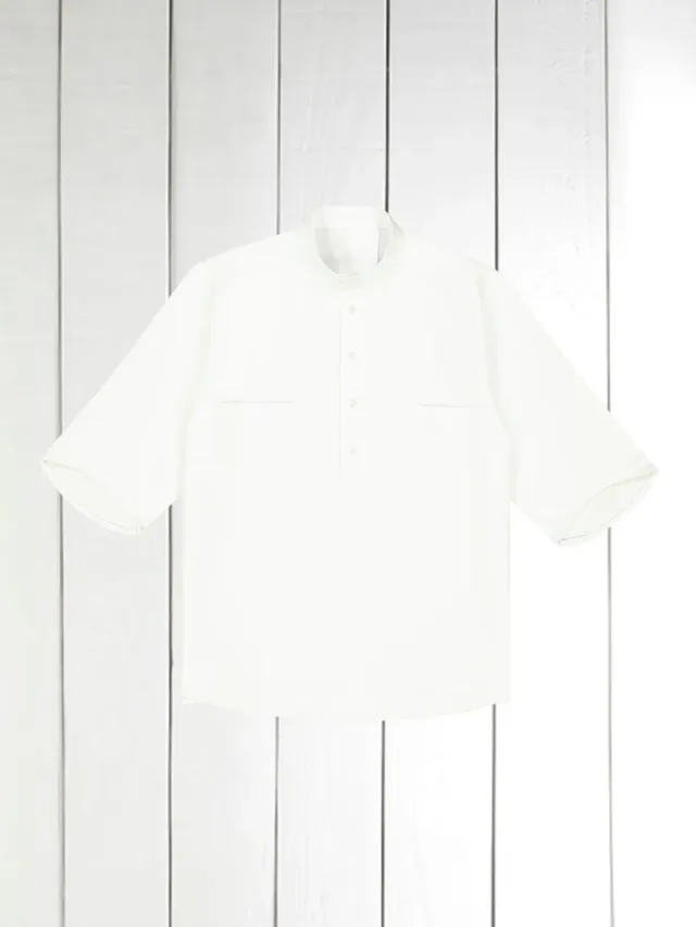 Hollington Deauville chemise coton blanc col mao S-3XL
