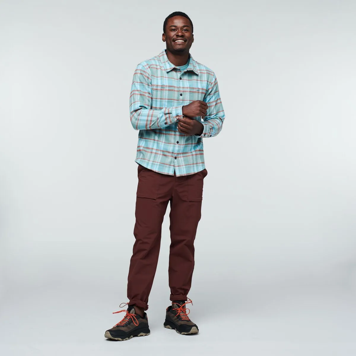 Cotopaxi Mero chemise flanelle homme Oak Plaid coton bio
