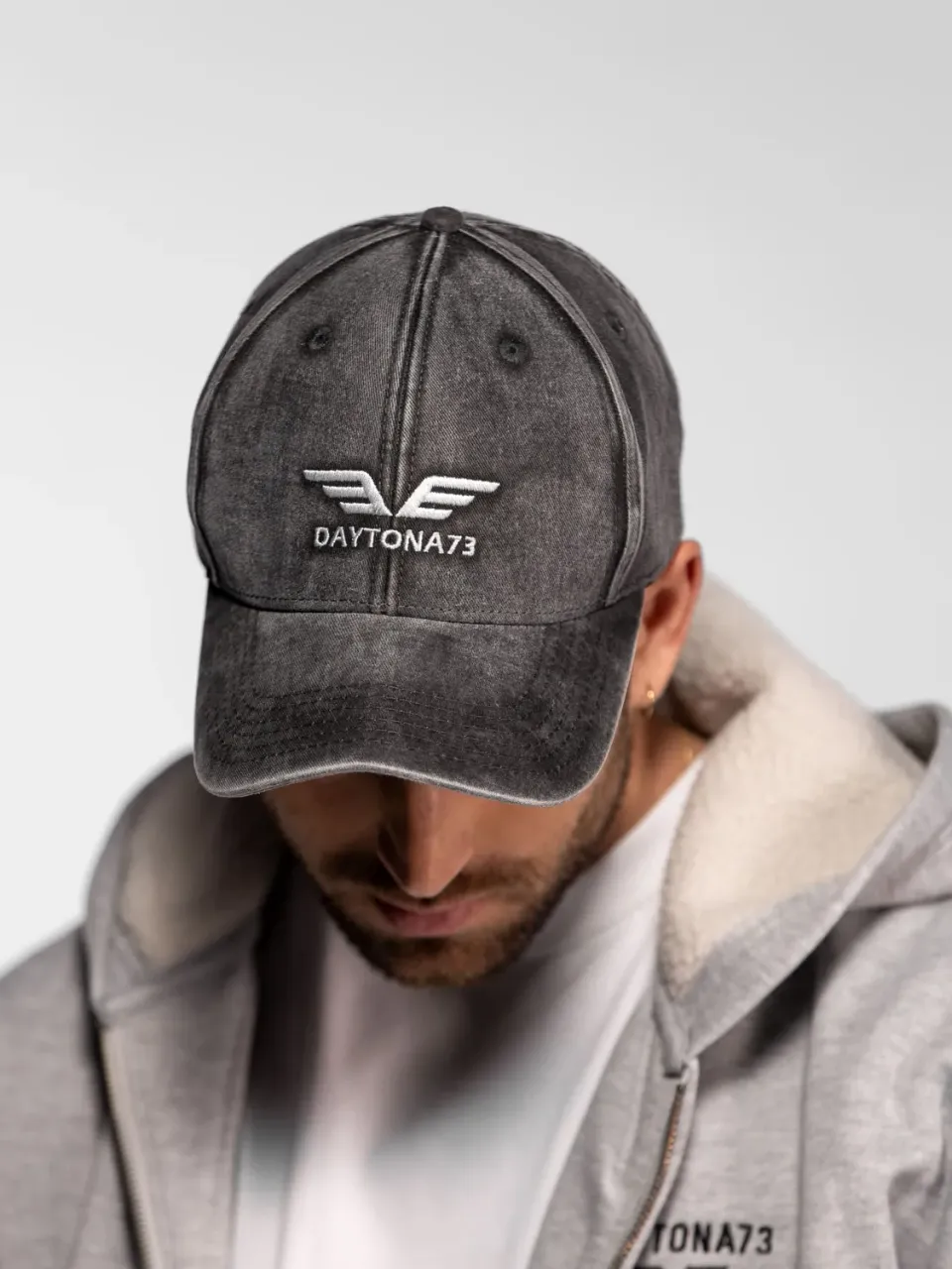 Daytona Glynn casquette denim Black trucker