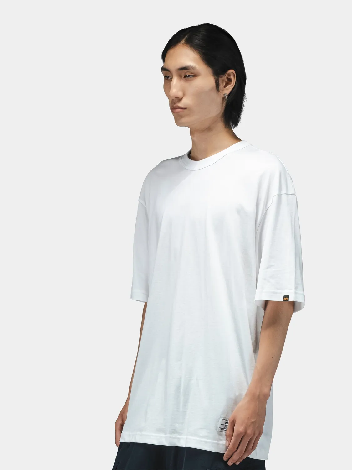 Alpha Industries Relaxed Tee t-shirt coton blanc