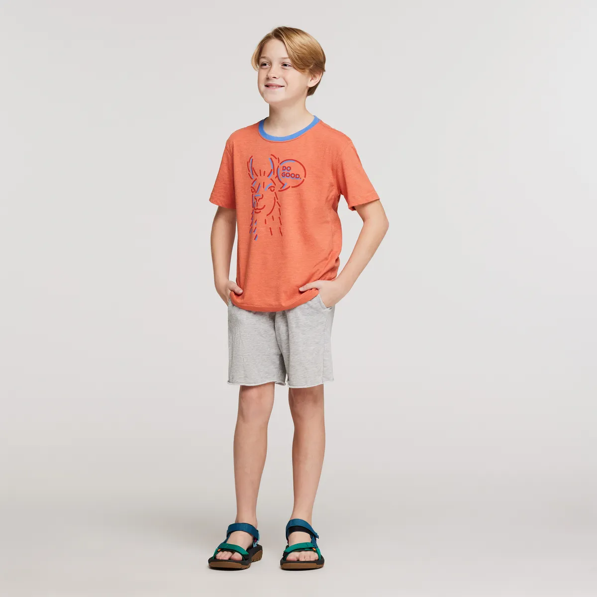 Cotopaxi Talking Llama t-shirt enfant Sea Glass