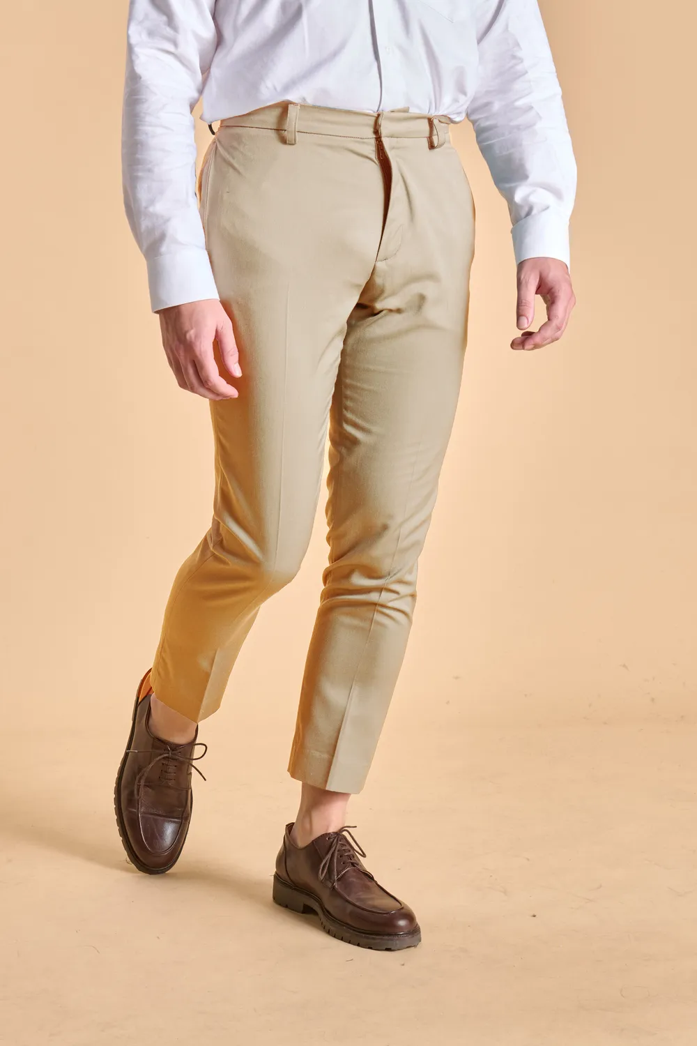 SOUBACQ Pantalon Regent Homme pantalon gabardine sable