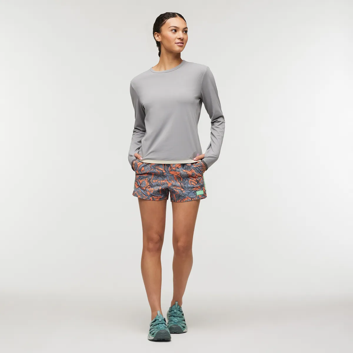 Cotopaxi Brinco Short imprimé femme scuba bleu