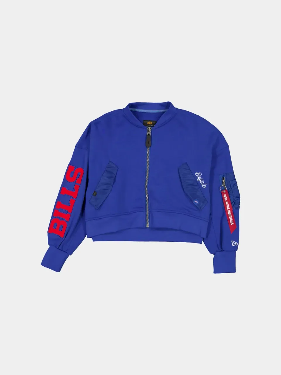 Alpha Industries L-2B Buffalo Bills Blouson Femme Bleu Molleton