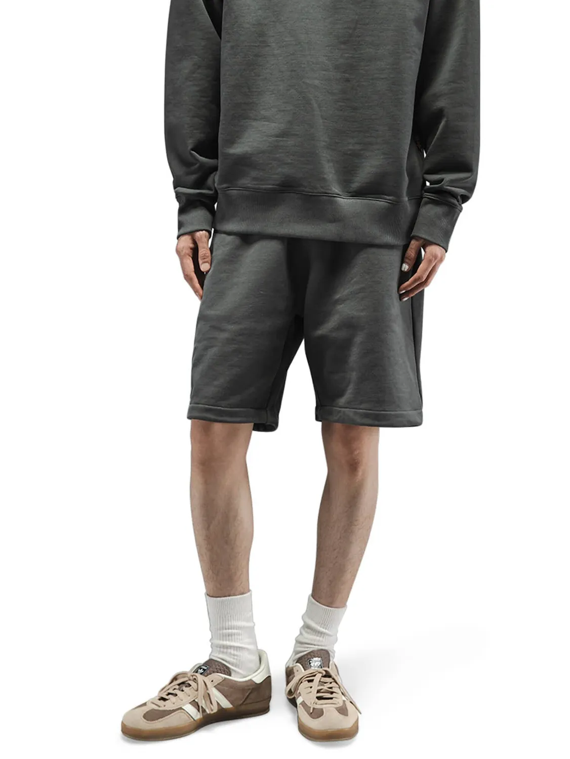 Alpha Industries Essential short molleton charcoal