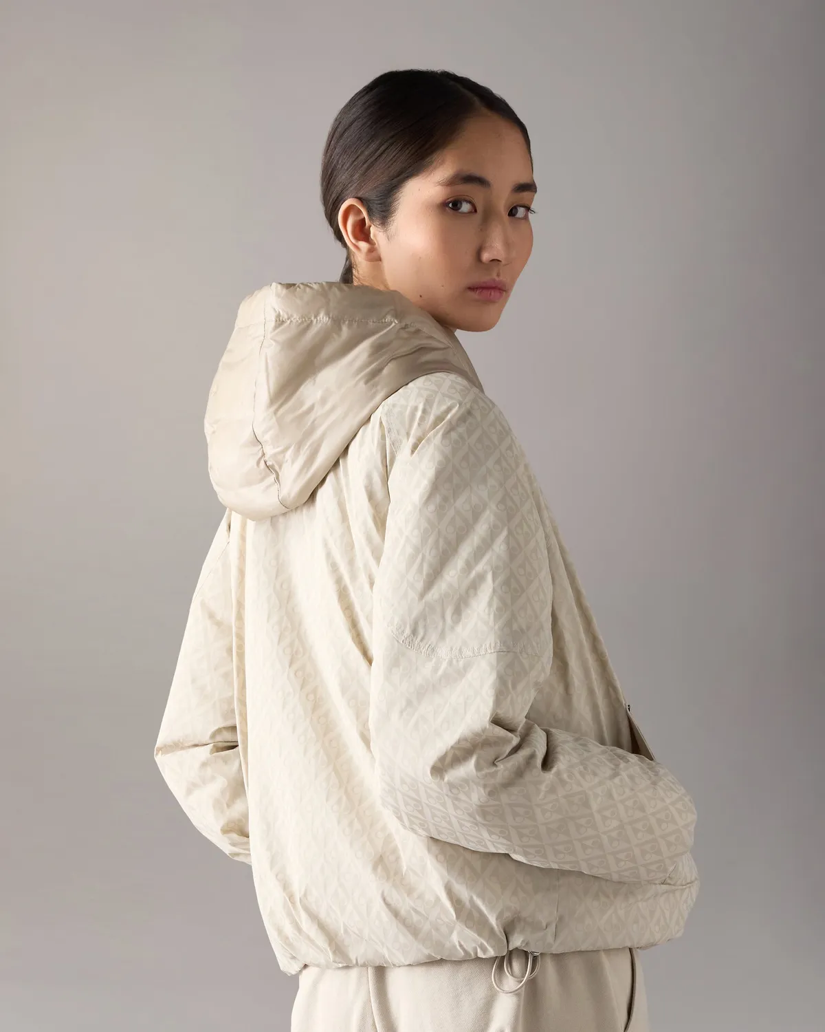 Moose Knuckles Tegan bomber duvet monogramme capuche