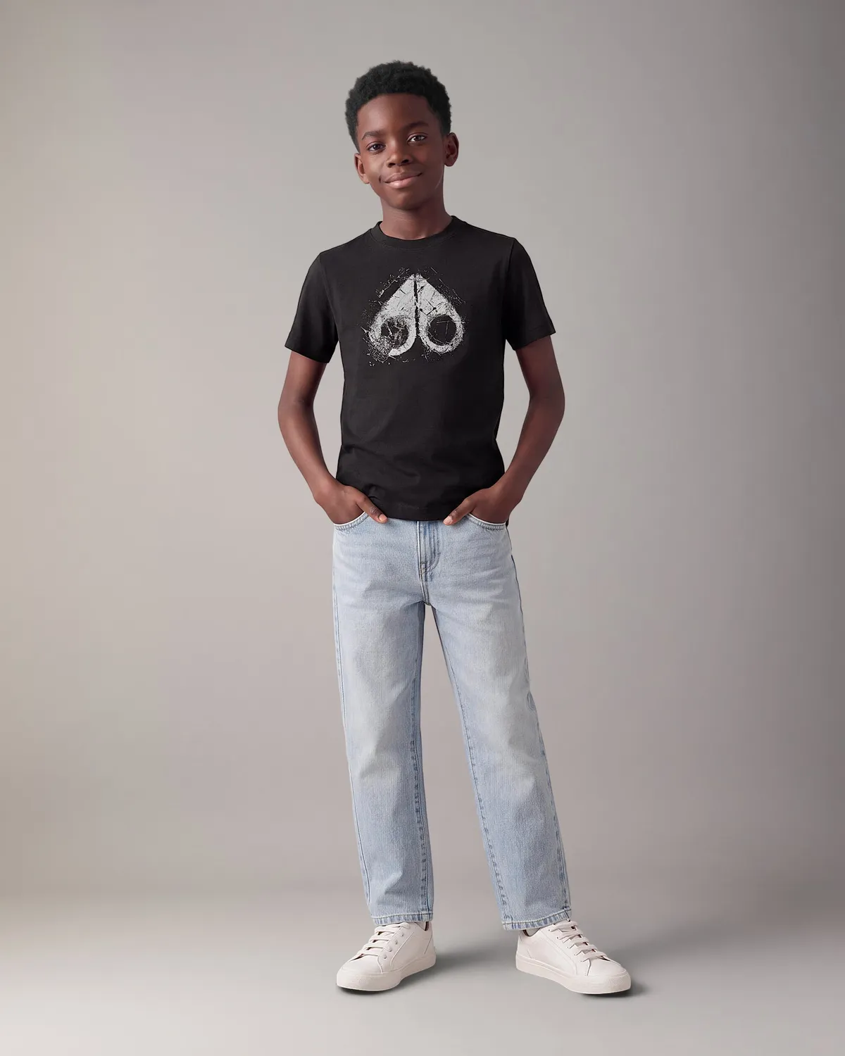 Moose Knuckles Icebreak t-shirt noir enfant