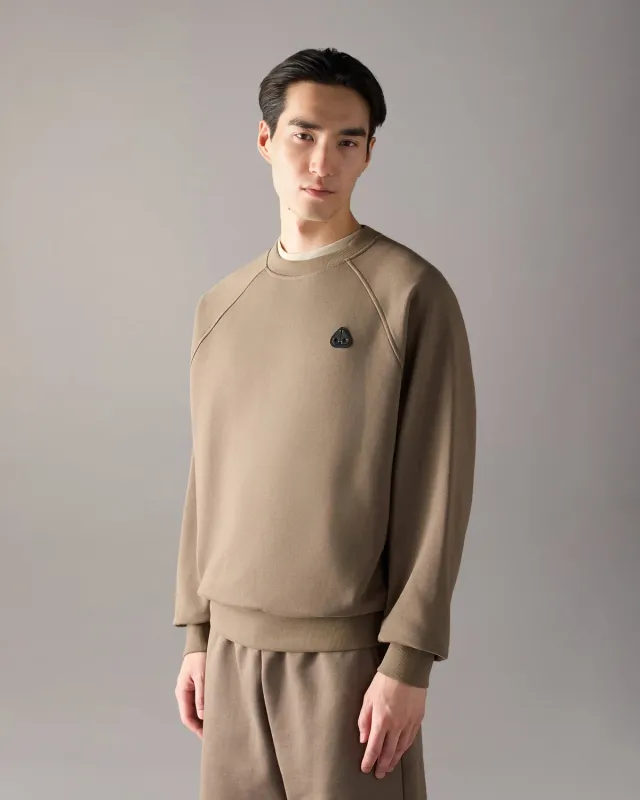 Moose Knuckles Yul sweat col rond gris ashen