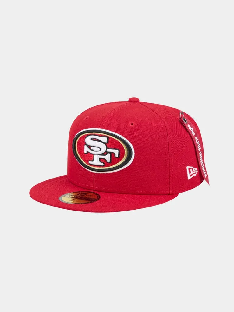 Alpha Industries 59Fifty 49ers Casquette Fitted Scarlet