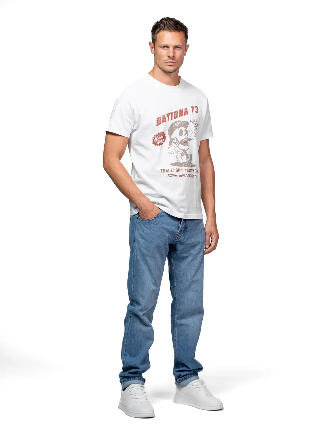 DAYTONA Hachimoto jean homme droit brut indigo