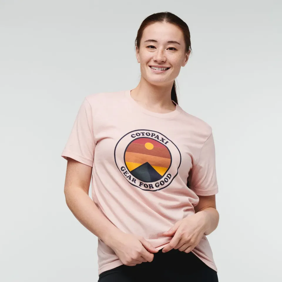 Cotopaxi Sunny Side t-shirt femme Spice coton bio